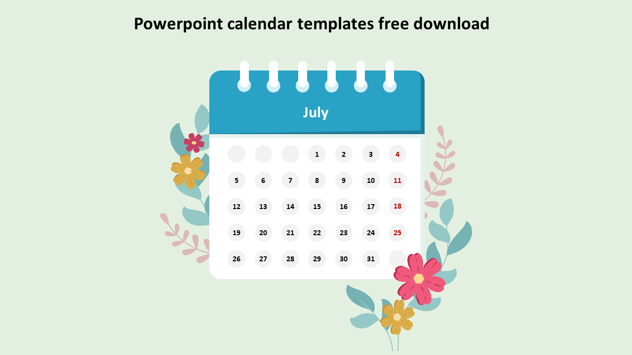 powerpoint calendar templates free download